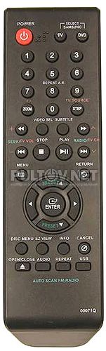 00071Q, AK59-00071Q пульт для DVD-плеера SAMSUNG DVD-P360K и других