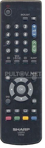 010150 пульт для телевизора SHARP LC-20V1RU-BK