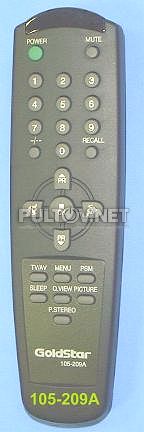 105-209A пульт для телевизора SHIVAKI