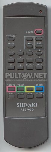 RE2700D [TV]неоригинальный пульт ДУ (ПДУ)