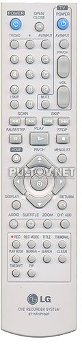 6711R1P109F пульт для DVD-плеера LG DRK-687X