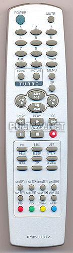 6710V00077V , 6710V00112D , 6710V00077Z НЕоригинальный пульт для телевизора LG