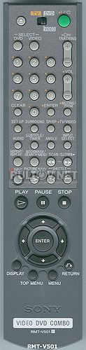 RMT-V501, RMT-V502, RMT-V503 [DVD/VCR] пульт для DVD/VHS-комбо Sony SLV-D100 и др.