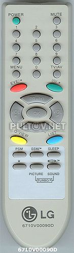 6710V00090D [TV] неоригинальный пульт ДУ (ПДУ)