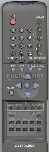 G1180CESA [TV/VCR]оригинальный пульт ДУ (ПДУ)