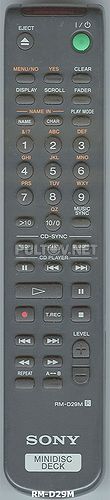 RM-D29M пульт для SONY MD