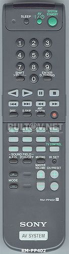 RM-PP402 пульт для AV-ресивера SONY STR-DE635 и других
