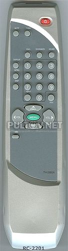 RC-2201, Sitronics SB-2508, POLAR RC-2201 , AVEST 72ТЦ02ПС пульт ДУ для телевизора