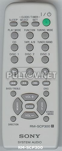 RM-SCP300 пульт для музыкального центра SONY CMT-CP300