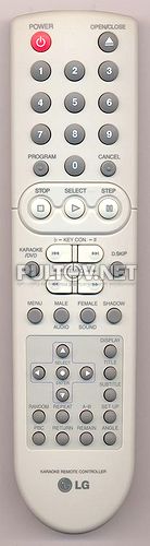 6710RCQG01A пульт для DVD -плеера LG с караоке