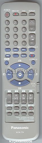 N2QAKB000006 пульт видеомагнитофона Panasonic