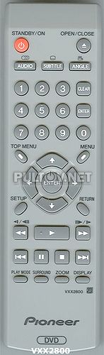 VXX2800 пульт для DVD-плеера PIONEER DV-350-K и других