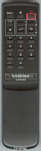 CT-9750 неоригинальный пульт для телевизора Toshiba 