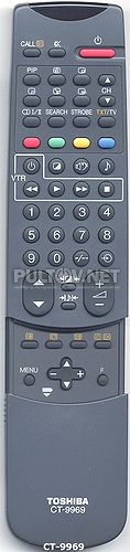 CT-9969 пульт для телевизора Toshiba 34D9UXR