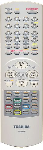 VT-21FPR пульт для тройки Toshiba VTW21FPR (TV/VCR/DVD)