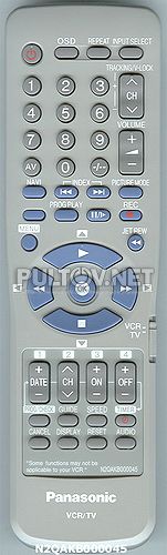 N2QAKB000045 пульт для видеомагнитофона PANASONIC NV-HV60EE K и других