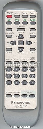 EUR646468 оригинальный пульт для музыкального центра PANASONIC