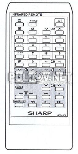G0765CE пульт для телевизора Sharp 21S11-A1 и других