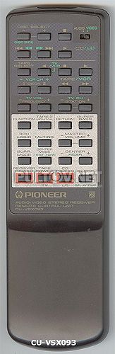 CU-VSX093  [RECEIVER]оригинальный пульт ДУ (ПДУ)