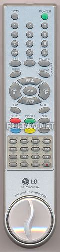 6710V00089A , 6710V00089B, 6710V00089K  пульт для телевизора LG CT-29Q91RB и др.