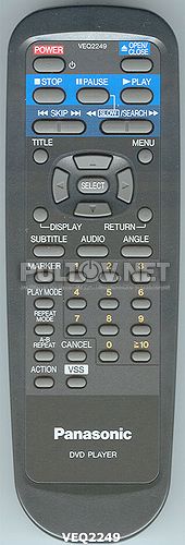 VEQ2249 [DVD]оригинальный пульт ДУ (ПДУ)