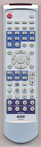 AV310T пульт для ресивера BBK