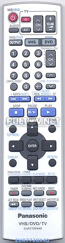 EUR7720X40 пульт для DVD/VHS-плеера Panasonic NV-VP32EE