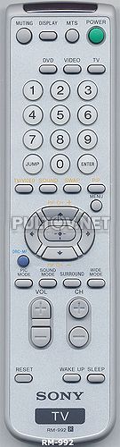 RM-992 пульт для телевизора SONY 