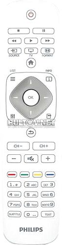 996590001237 оригинальный пульт для телевизора PHILIPS 22PFL3517T/60