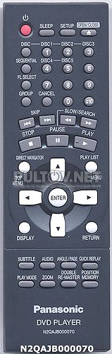 N2QAJB000070 [DVD]оригинальный пульт ДУ (ПДУ)