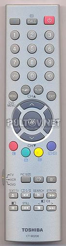 CT-90208 пульт для телевизора TOSHIBA 36JW9UR и других