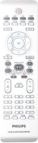 2422 549 01243 оригинальный пульт для DVD-рекордера PHILIPS DVDR3460H/51