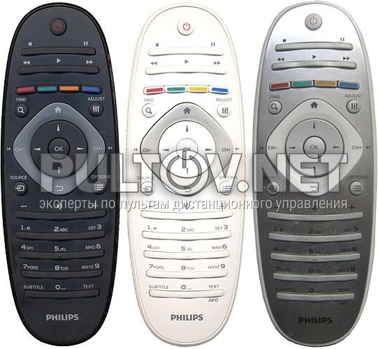 2422 549 90301 ( RC2813802/01 ), 2422 549 90416, RC2813805/01 оригинальный пульт для телевизора Philips 40PFL6606 и др.