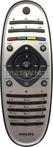 2422 549 90431 пульт для LED-телевизора Phillips 46PFL6806K/02 на солнечной батарейке