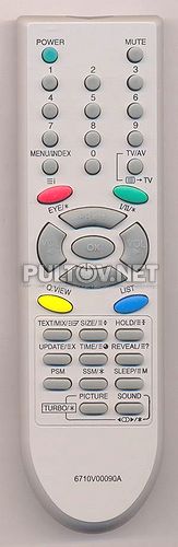 6710V00090A , 6710V00090B , 6710V00090F или 6710V00098A неоригинальный пульт для телевизоров LG