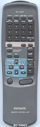 RC-7AS07 пульт для музыкального центра Aiwa 