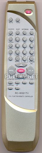 RC-W001TV , EVGO RC-W001TV пульт для телевизора