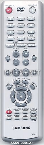 00012J, AK59-00012J [DVDR] пульт для DVD-рекордера Samsung