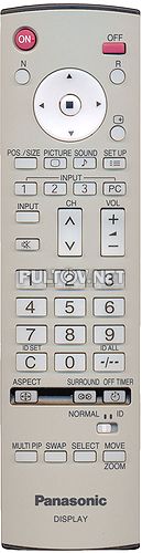 EUR7636070R, EUR7636090R пульт плазменного телевизора PANASONIC TH-37PR10U и других