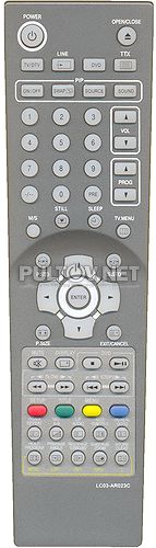 LC03-AR023C пульт для телевизоров ROLSEN с DVD RL-26X20 и других (модель TV DVD 2)