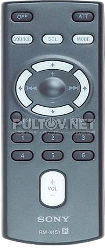 RM-X151, RM-X158, RM-X159 пульт для автомагнитолы Sony 
