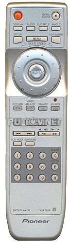 VXX2836 пульт для DVD-плеера PIONEER DV-757AI