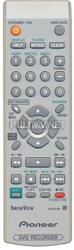 VXX3048 оригинальный пульт для DVD-рекордера PIONEER DVR-433H