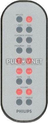 313911900080, 313911900082 пульт для музыкального центра PHILIPS MZ-1200/37 и других
