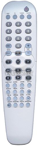 3139 2587 0101 пульт для домашнего кинотеатра с караоке Philips HTS3300K и др.