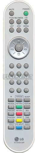6710V00138P пульт для телевизора LG 