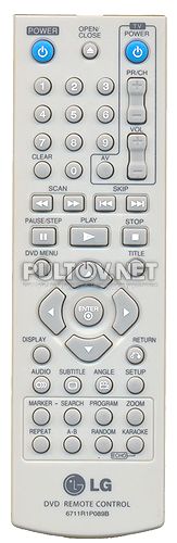 6711R1P089L пульт для DVD-плеера с караоке