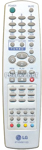6710V00112D оригинальный пульт для телевизора LG 29FX5RNB и других