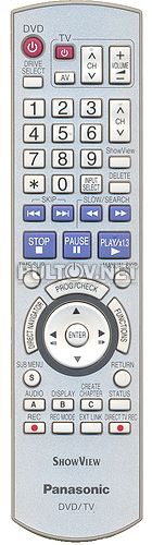 EUR7659YC0 пульт для DVD-рекордера Panasonic DMR-EH65EE и др.