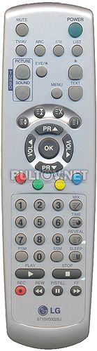 6710V00026J пульт для телевизора LG CT-25Q20ET и др.